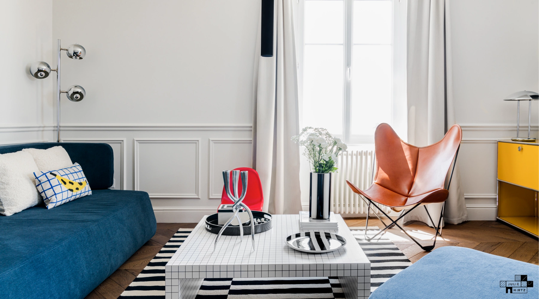 Projet Duguay-Trouin • rénovation d'un appartement à Saint-Malo : vue du salon