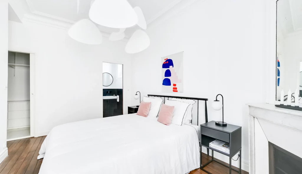 rénovation complète d'une chambre parentale d'un appartement haussmannien à paris