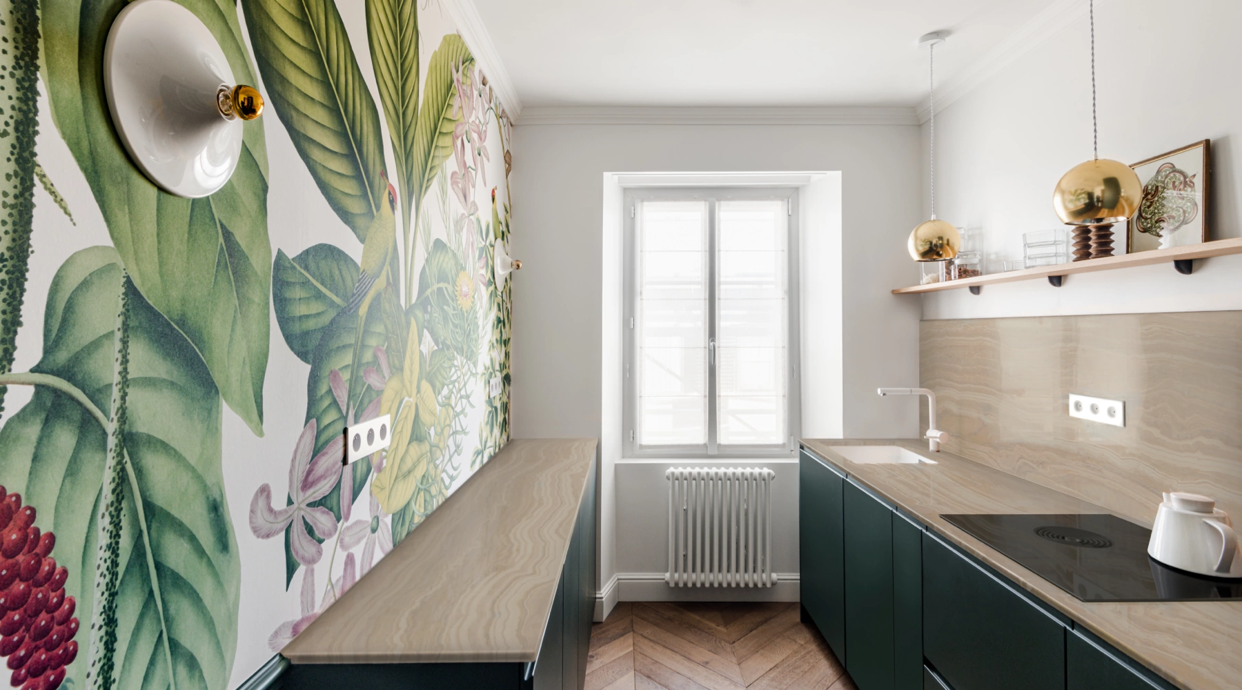 Projet Duguay-Trouin • rénovation d'un appartement à Saint-Malo : vue de la cuisine