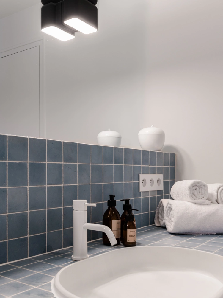 Projet Duguay-Trouin • rénovation d'un appartement à Saint-Malo : vue de la salle de bain