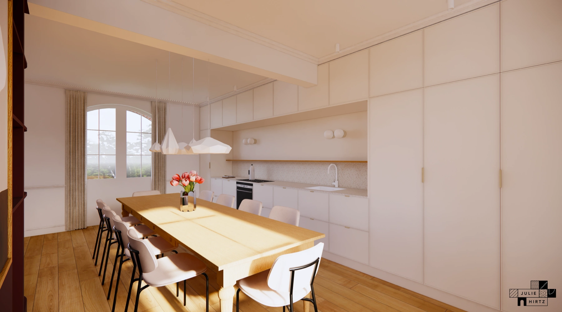 Projet Lucet • Rénovation d'une maison familiale à Saint-Malo : vue de la cuisine
